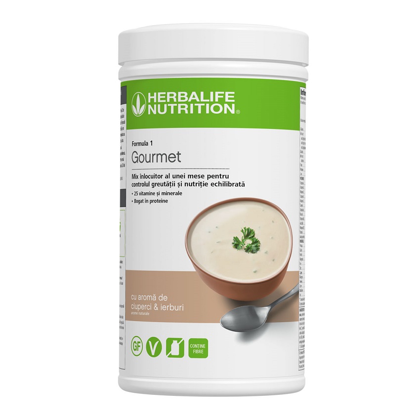 Formula 1 Gourmet Shake mix nutritiv ciuperci și ierburi 550g